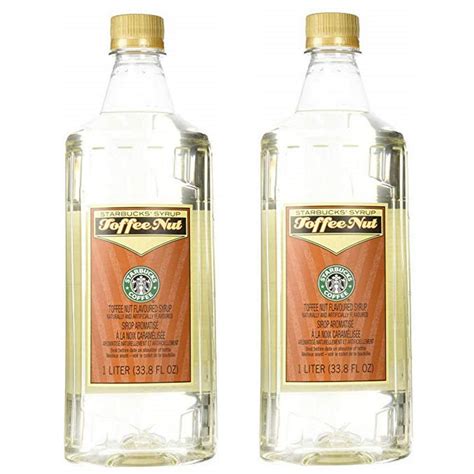 Starbucks Toffee Nut Syrup (1-L) 2 Bottle Pack - Walmart.com - Walmart.com