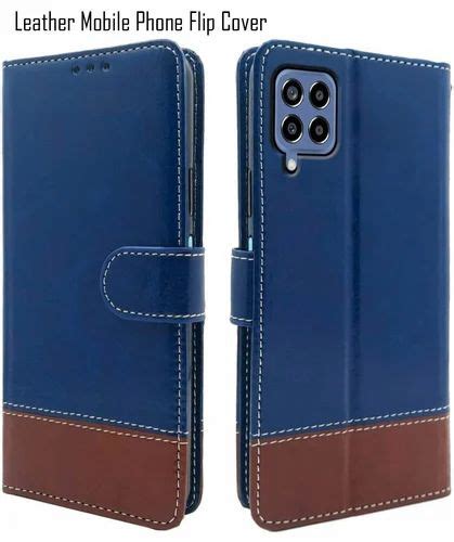 Blue And Brown Leather Mobile Phone Flip Cover at Rs 100 in New Delhi | ID: 2849612545497