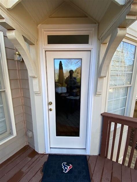 New THERMA-TRU Smooth-Star – Flush Glazed Fiberglass Deck Door with ...