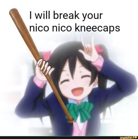 Hilarious Anime Meme: I Will Break Your Nico Nico Kneecaps