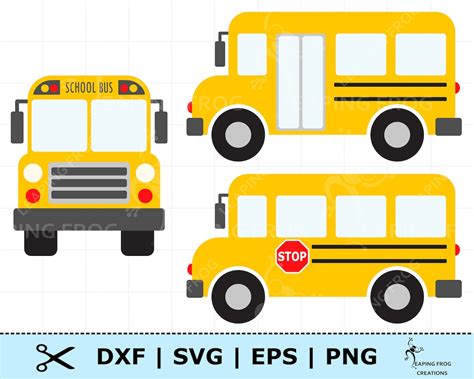 School Bus Monogram Svg Clipart Cut Files Silhouette Cameo Svg For ...