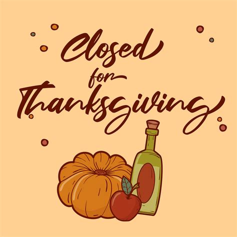 Printable Closed For Thanksgiving Sign