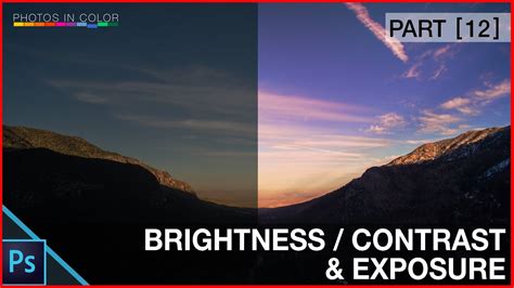 Photoshop Brighten a picture - Brightness, contrast and exposure Tutorial - YouTube