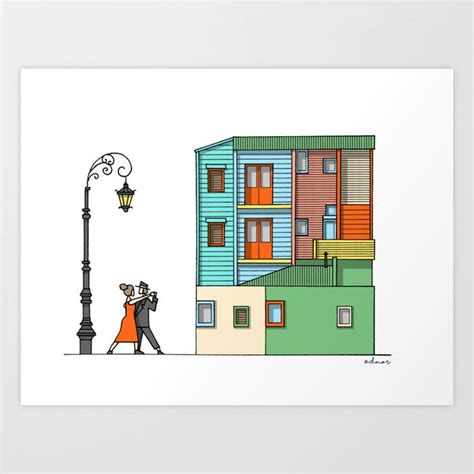 La Boca - Buenos Aires Art Print by nataliakrzisnik | Society6