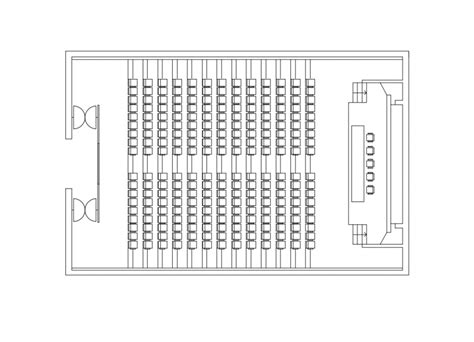 Conference Hall Layout Plan