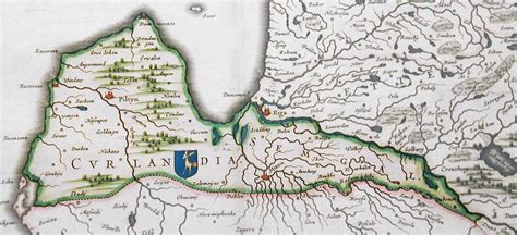 German map of Duchy of Courland and Semigallia (about 1600) | German map, Baltic countries, Map