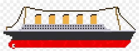 Rms Titanic With An Extra Smoke Stack - Titanic Pixel Art - Free ...