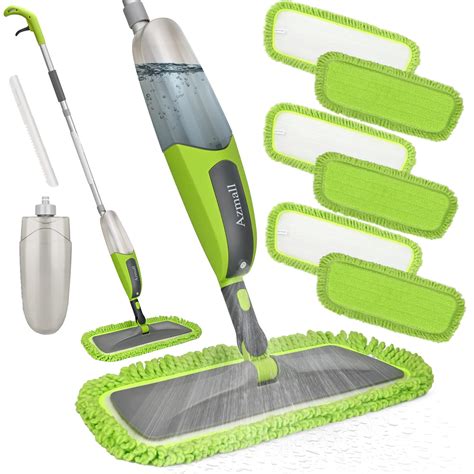 Spray Mop for Floor Cleaning Microfiber Mop Wet Dust Mop with 6 ...