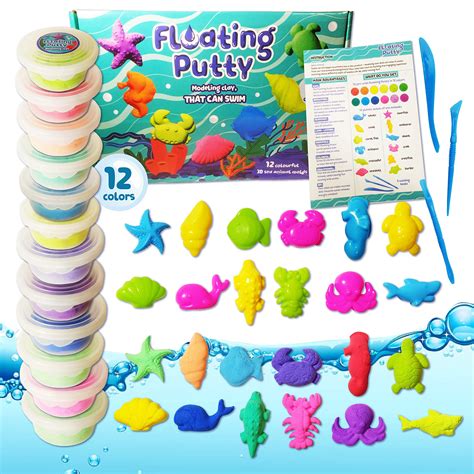 Buy Swimming Polymer Modeling Clay for Kids - Non Hardening Molding Air Dry Clay - Magic Clay ...