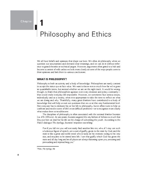 philosophy and ethics being discussed - 4 Chapter 1 Philosophy and Ethics We all have beliefs ...