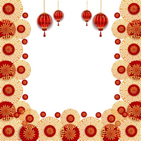 China New Year 2023 Border Frame Background Sticker Hd Image, China New Year, Border, Frame PNG ...