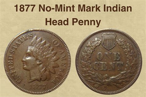 1877 Indian Head Penny Coin Value (Errors List & No Mint Mark Worth ...