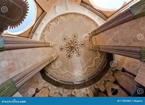 Hassan II Mosque Interior - Ceiling Stock Image - Image of religious ...