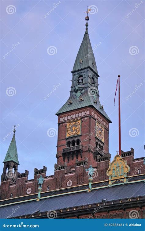 Copenhagen City Hall Tower. Denmark Editorial Photo - Image of sight, historic: 69385461