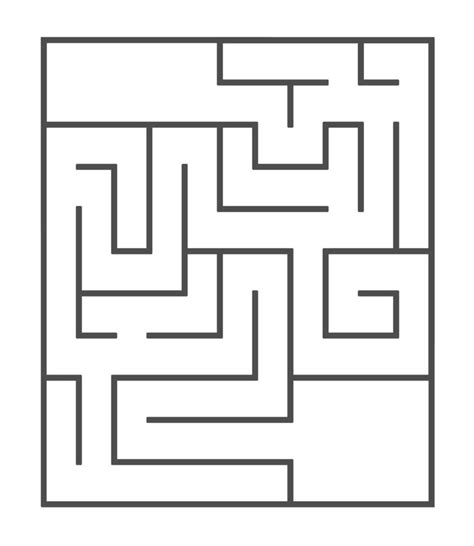 Educational Activities, Labyrinth, Maze, Vector Art, White Background ...