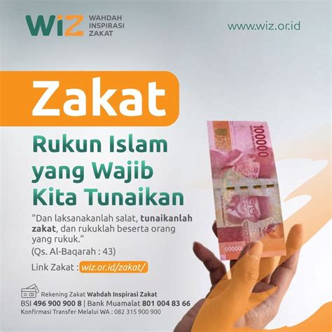 Zakat, Rukun Islam Yang Wajib Kita Tunaikan – WAHDAH INSPIRASI ZAKAT