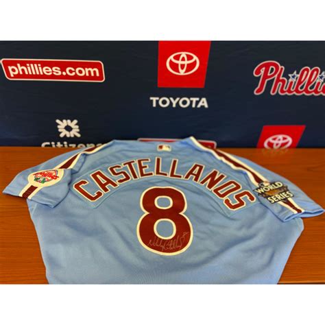 Nick Castellanos Autographed Team Issued Retro Jersey | Philadelphia ...