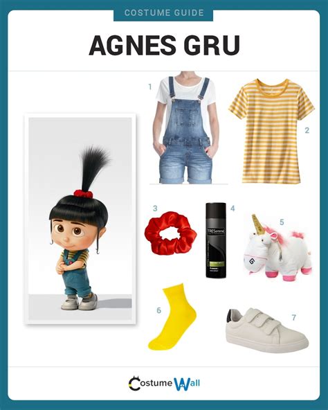 Dress Like Agnes Gru Costume DIY Outfit | Costume Wall