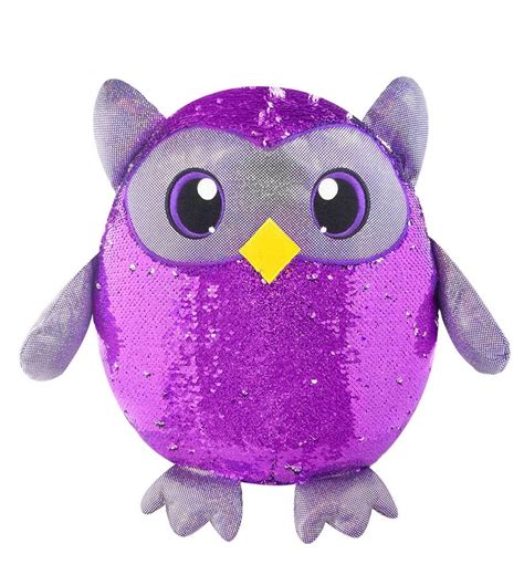 Shimmeez, 8" Oliver Owl, Sequin Plush Stuffed Animal - Walmart.com