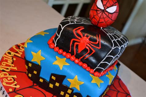 Spiderman Third Birthday Cake - CakeCentral.com