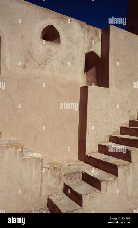 Steps at Jabrin Fort, Jabrin, Oman Stock Photo - Alamy