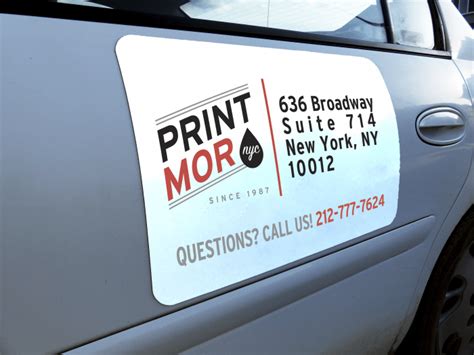 Custom Printed Car Door Magnets | Vehicle Door Magnets