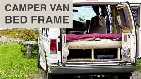 Van Life - Cheap & Easy Camper Van Bed Frame - YouTube