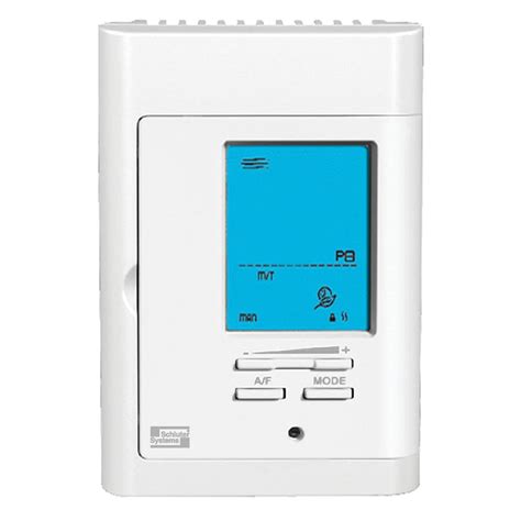 Schluter Systems 3.5-in x 6-in White Dual-Voltage Digital Programmable Thermostat at Lowes.com