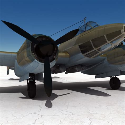 petlyakov pe 2 bomber 3d model