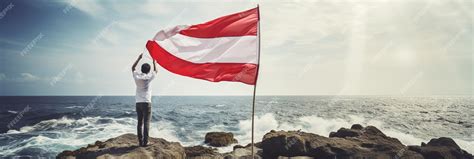 Premium AI Image | indonesia independence day flag