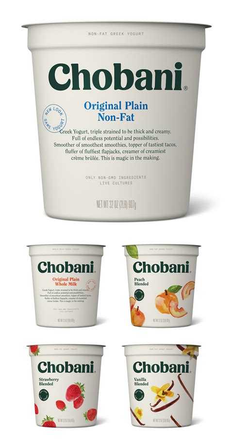 Brand New: New Logo, Identity, and Packaging for Chobani done In-house