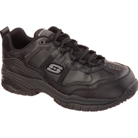 SKECHERS Work Soft Stride-Grinnel Men's Composite Toe Electrical Hazard ...