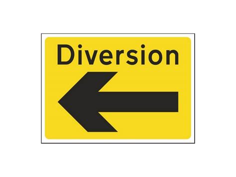 Diversion Directional Sign - Car Park Signs - Safe Industrial