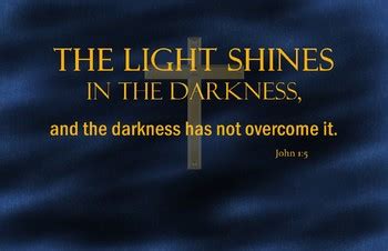 John 1:5 Bible verse poster--The Light Shines in the Darkness | TpT