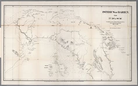 No.XIII. Isthmus of Darien from 77(degrees) 20' to 80 (degrees) 10' - David Rumsey Historical ...