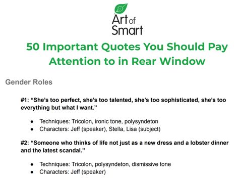 Top 50 Rear Window Quotes with Techniques | Art of Smart