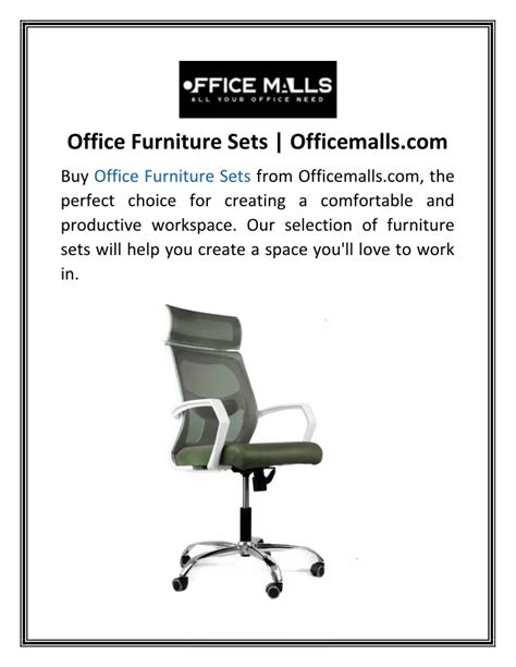 PPT - Office Furniture Sets Officemalls PowerPoint Presentation, free download - ID:12133527