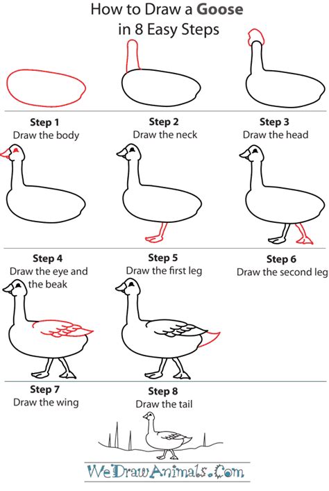 How to Draw a Goose | Goose drawing, Drawing tutorial easy, Art drawings sketches simple