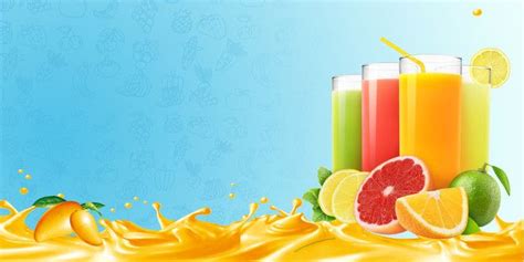 Fruit Drink Poster Background | Fruit drinks, Web design icon, Food poster design