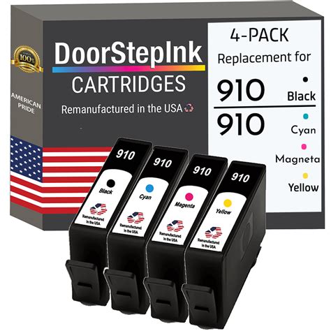 HP 910 Combo 4-packRemanufactured in the USA Ink Cartridges | DoorStepInk