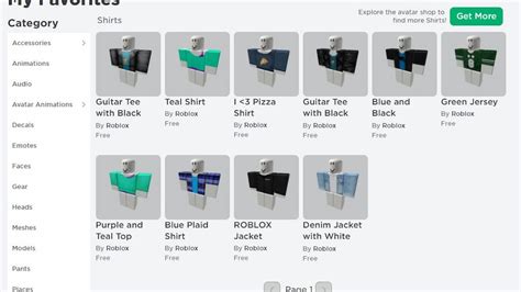 How to See Your Favorites on Roblox — Clothing, Accessories, and other Catalog Items - Pro Game ...