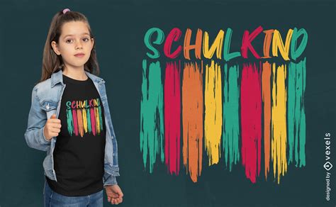 Schulkind Paint Quote T-shirt Design Vector Download