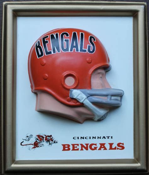 Cincinnati Bengals 1965 AFL Technigraph Helmet Plaque in 2022 | Afl ...