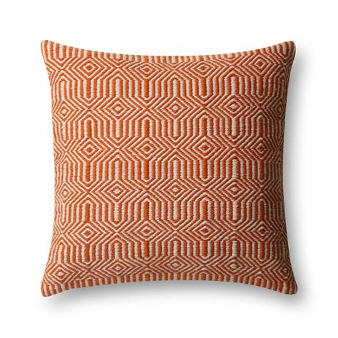 Orange & Ivory Indoor/Outdoor Pillow – BURKE DECOR