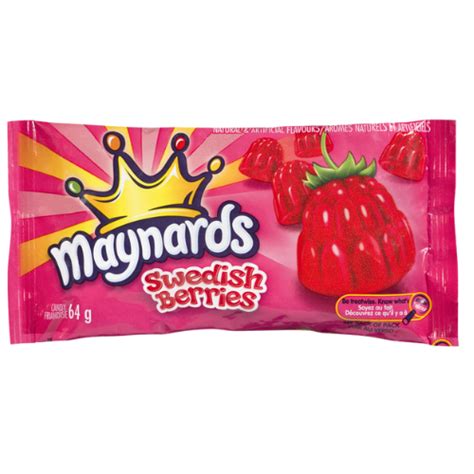 Maynards Swedish Berries 18/60g – Candyonline.ca