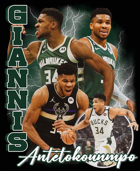 Giannis Antetokounmpo T Shirt Design PNG Instant Download - Etsy