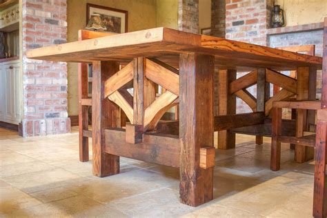 Farmhouse Table Hand Made with Reclaimed Douglas Fir Barn Wood in 2020 ...