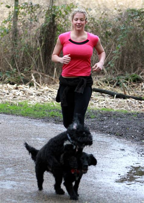 Gemma Atkinson Workout - Running in Forest Essex, January 2015 • CelebMafia