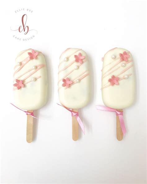 Pretty cake popsicles | Ice cream cake pops, Cake pop decorating, Cake pop recipe