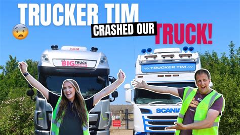 TRUCKER TIM Crashed Our Truck! 😱 | The BIG Truck Giveaway Episode 6 - YouTube